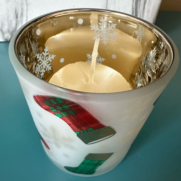 Yankee Candle Christmas Candle Holder and Christmas Cookie Candle - Picture 2 of 4